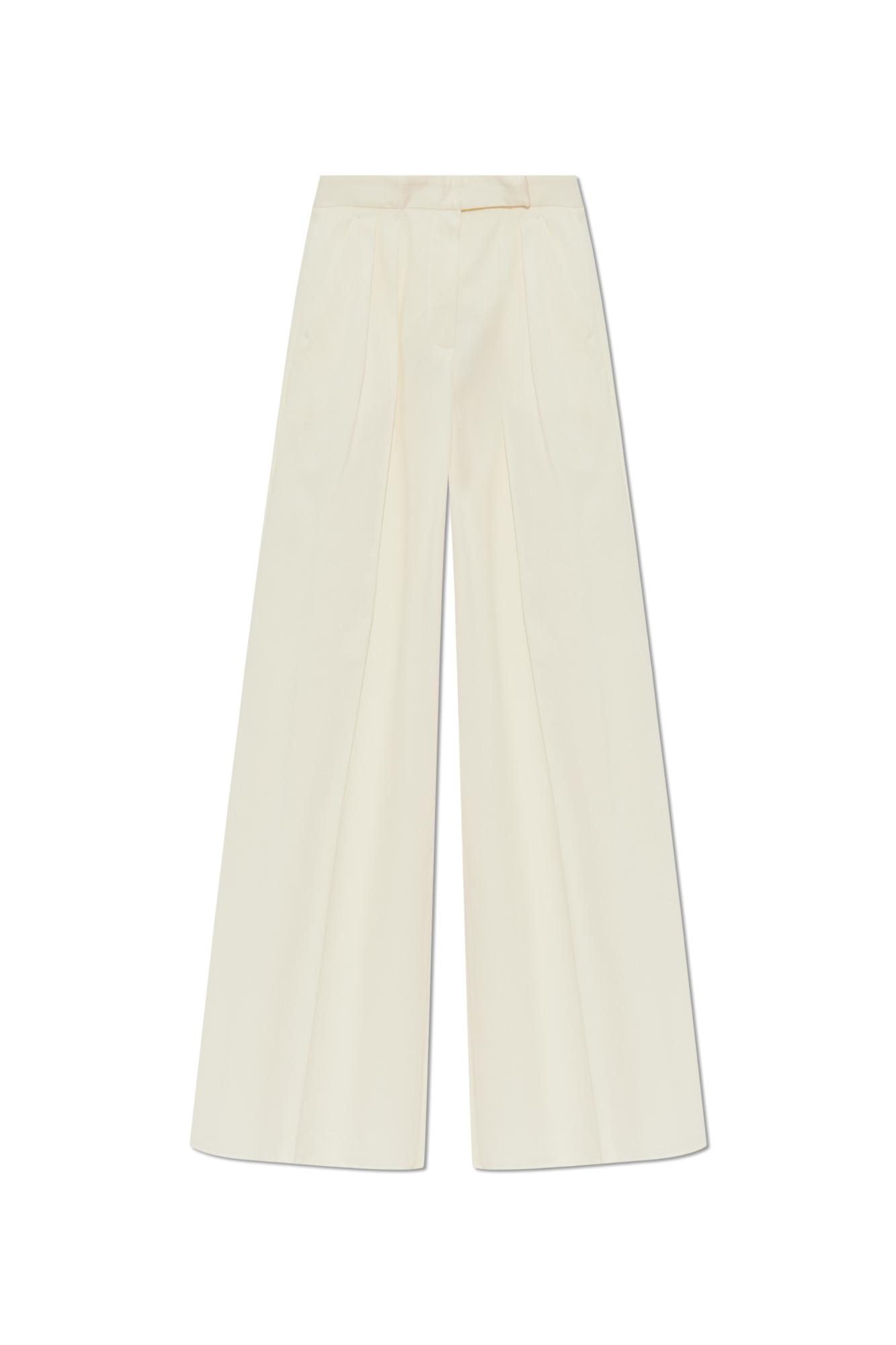 パンツ Max Mara chenzia Pants 2511781012600001 MAX MARA Chenzia pleated cotton wide-leg pants | NET-A-PORTER